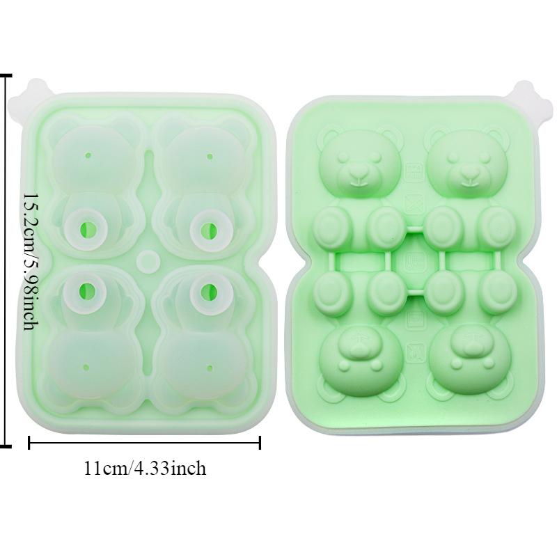 Bear Ice Cube Mould Silicone Ice Cube Home Ice Cream Ice Cream Frozen Ice Ball Ice Box Ice Mould