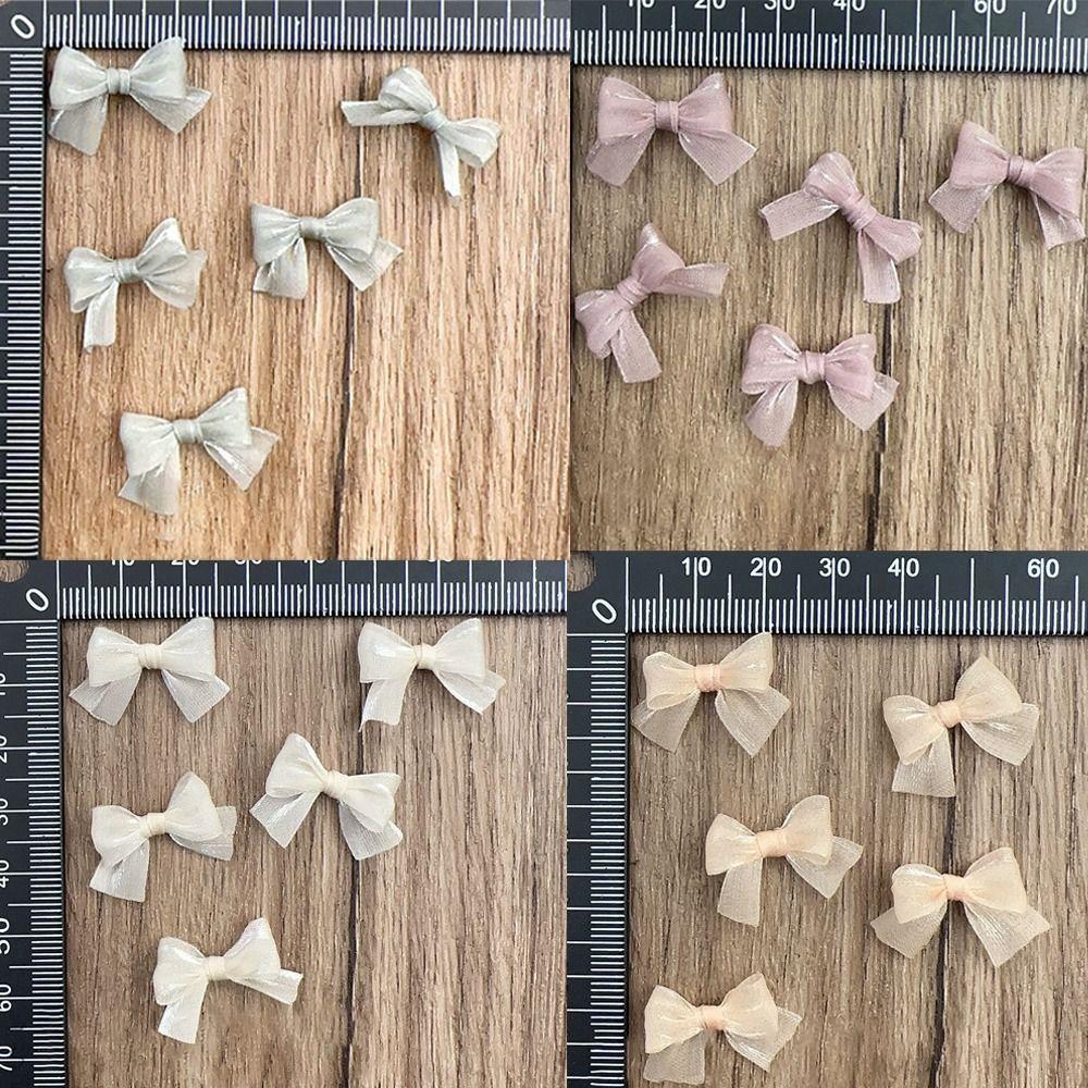 10 шт. Шармы Жемчужная пряжа Бант Красочный бант Головные уборы Украшения Аксессуары для чехла телефона