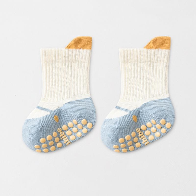 Детские нескользящие носки для малышей, мягкие хлопковые детские носки для мальчиков и девочек, носки для дома, для новорожденных, 0-5 лет, весна