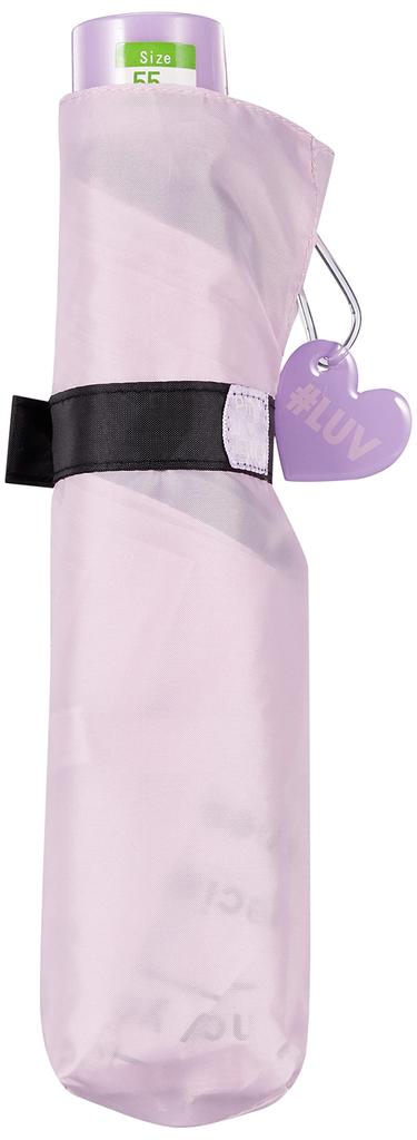 Детский складной зонт, складной зонт, простая окантовка, прочный, из стекловолокна, фирменный логотип, стильный, милый, 10002616, светло-фиолетовый, 55 см, розово-латте