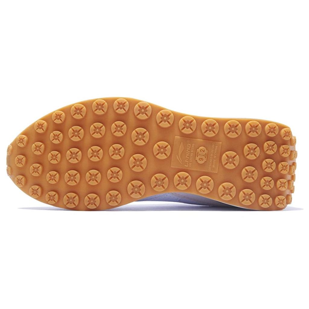 Li Ning Fangyuan Классические синтетические кожаные прочные дышащие низкие спортивные повседневные туфли мужские кроссовки белые серые зеленые AGCT047-1