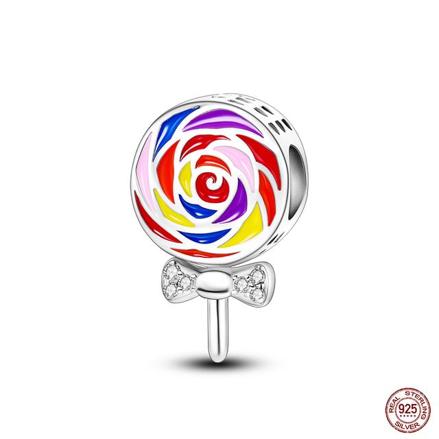 Новые стерлингового серебра 925 пробы красного цвета, подвески в форме сердца, бусины, ювелирные изделия на удачу, подарки