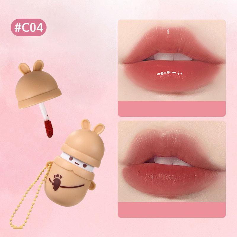 New Water Mist Pure Desire Lipstick Cute Rabbit Keychain Lip Mud Girls Lipstick Korean Makeup Girls Lip Gloss Girls Cosmetics