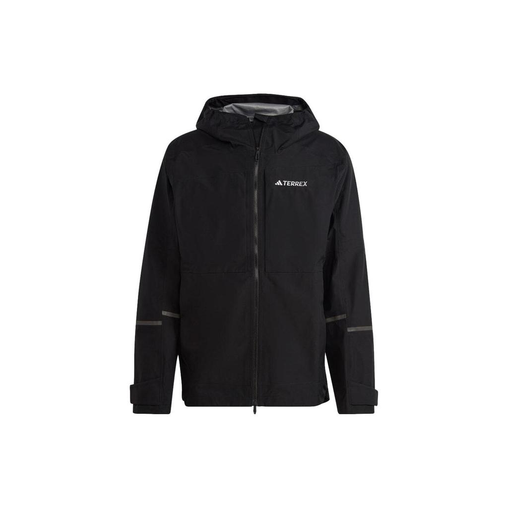 Adidas Куртка с капюшоном и длинным рукавом с принтом букв, мужская куртка черного цвета HN2918