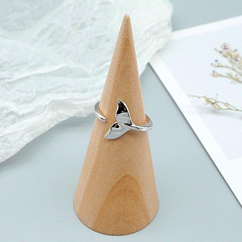 Engagement 925 Sterling Silver Opening Mermaid Couple Rings For Women Wedding Statement Jewelry Jz002