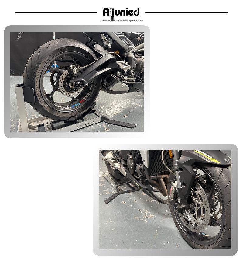 Защитные протекторы осей колес Triumph Street Triple 765 от столкновений