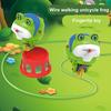 Игрушка-лягушка на одноколесном велосипеде, ходьба по канату, автоматический гироскоп, балансирующая игрушка-лягушка, обучающая электрическая игрушка-тумблер для животных, подарок для мальчиков и девочек