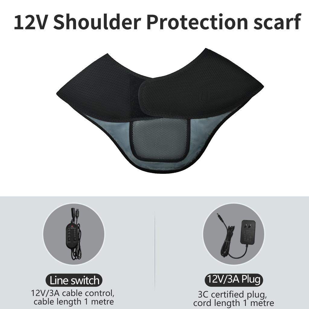 Electric Heated Shawl Scarf 3 Constant Temp Modes Shoulder Neck Back Muscle Relaxation Winter Warmth Home Office Essential