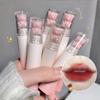 1 шт. 2023 Bear Velvet Lipstick Cute Lip Glaze Girl Pure Desire Casual Look Chestnut Red-brown Lip Mud Korean Makeup Girl Lipstick New