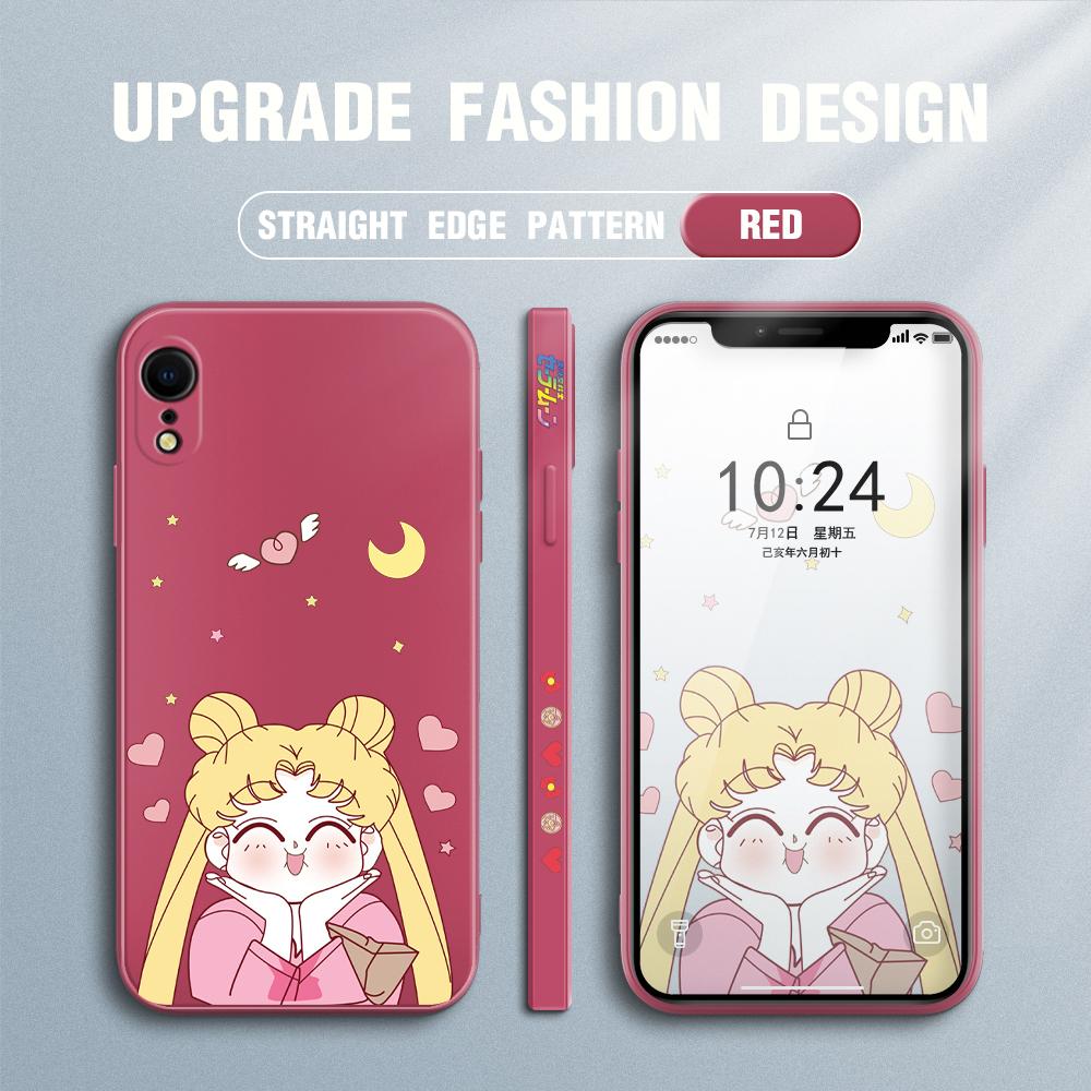 Чехол для телефона с милой девушкой из мультфильма для Redmi Xiaomi POCO Note 10 Pro 9 9A 9T 10C 8 7 11 Lite 5G X3 M3 с квадратным краем, мягкие защитные чехлы для полной камеры