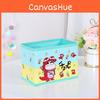 Cute Pajamas Crayon Shin Chan Shiro Striped Pattern Foldable Desktop Storage Box For Desk And Makeup Supplies