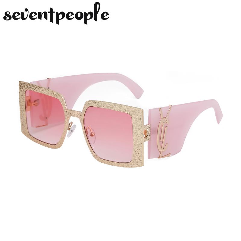 Classic Oversized Square Sunglasses Women Big Frame Luxury Brand Designer New Vintage Shield Sun Glasses For Ladies Eyewear