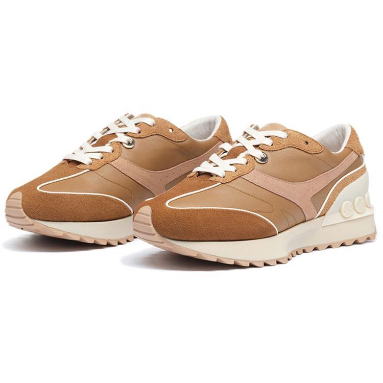 Li-Ning 1990 Zhenrong Non-Slip Wear-Resistant Low-Top Sports Casual Shoes Women Sneaker Fox-Brown ALJS074-2
