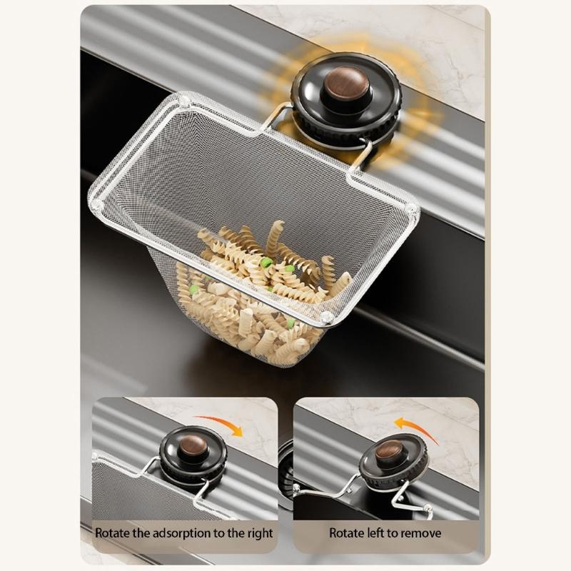 Kitchen Sink Filter With Suction Cup Design And Reinforced Mesh Efficient Food Residues Catcher Vegetable Draining Use