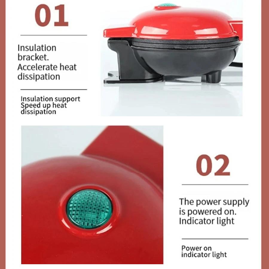 Бытовая Машина для Завтрака, Полностью Автоматическая Многофункциональная Мини-Вафельница и Электрический Гриль для Сэндвичей