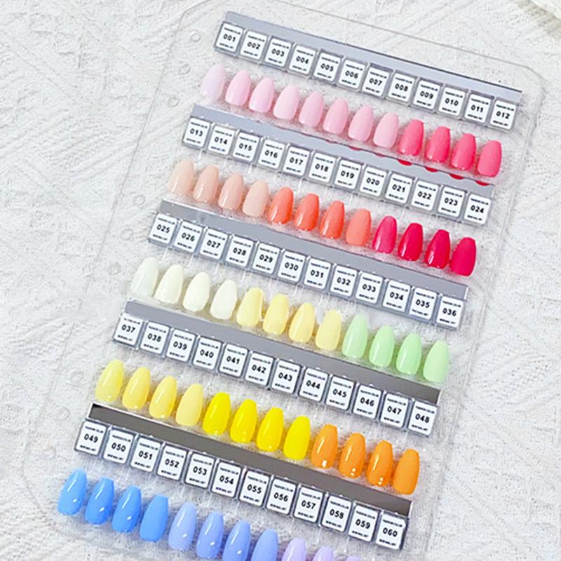 Nail Color Palette Magnetic Acrylic Color Card Book Nail Polish Glue Sample Display Tool Nail Wearing Style Sample Display Board