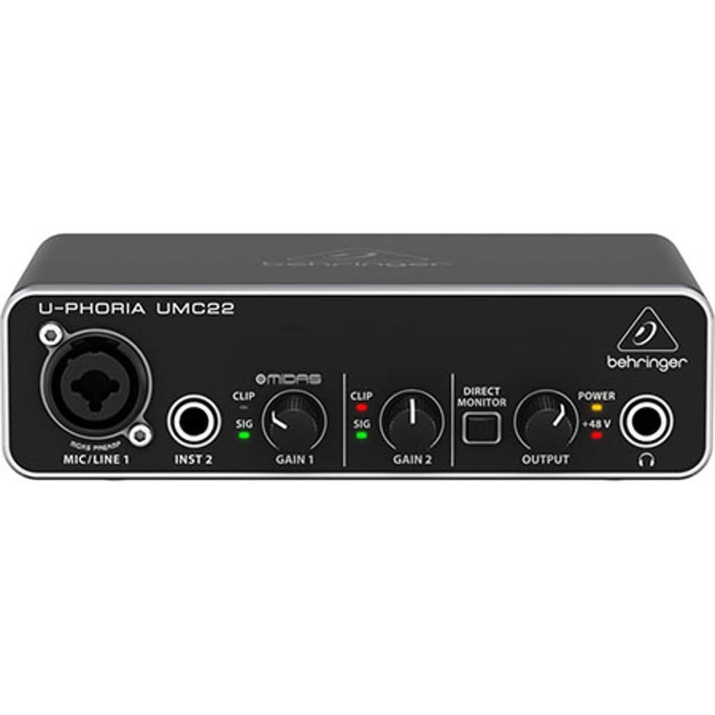 Behringer Behringer 2 входа 2 выхода USB аудио интерфейс UMC22 U-PHORIA