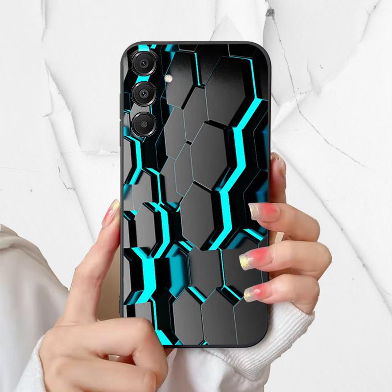 Для Samsung Galaxy A56 5G Чехол Милый Мультяшный Мягкий ТПУ Силиконовый Чехол Для Galaxy A26 A36 A 56 Чехлы Для Телефона GalaxyA56 Черные Coques