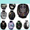 Galaxy Space 3d Wolf Graphics Sweatshirt Jacket Pullover Hoodie Unisex Sweater