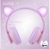 Наушники Powerlocus P2Kids Cat Ears фиолетовый/розовый