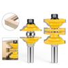 2pc Groove Knife Router Bit Set For Stock Cutter Tenon Cutter For Woodworking Cutter Power Tools Router Bit 1/2inch 12mm Shank