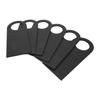 MDF Door Sign Hanger, 6-Pack Double Sided Chalkboard Door Handle Signs with 5cm Hole, Reusable Mes Board for Room Identification, Reminders, an