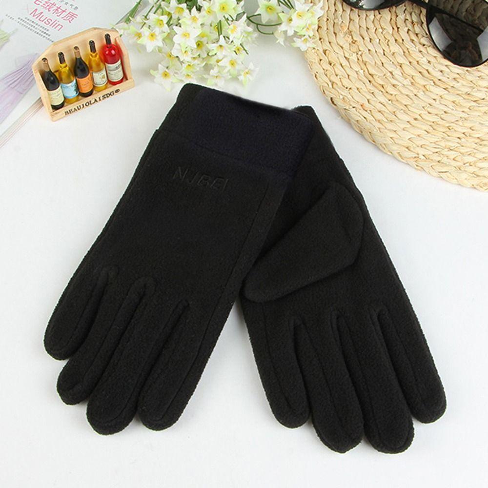 Driving Gloves Fleece Outdoor Sport Full Finger Mittens Thick Plush Women Gloves Furry Warm Mitts