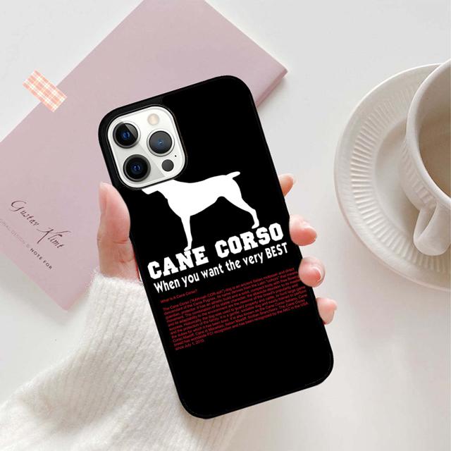 Чехол для телефона с цитатами о Кане-корсо Мастиф Для For iPhone 17 Air 16 15 11 12 13 14 Pro Max Plus coque