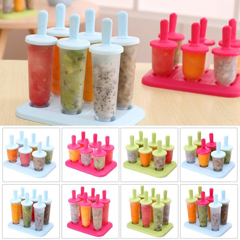 Charm Frozen Sticks Kitchen Supplies High Quality Handmade Tray Lolly Maker Popsicle Mold Set Ice Cream DIY Eco-friendly Ice Cube