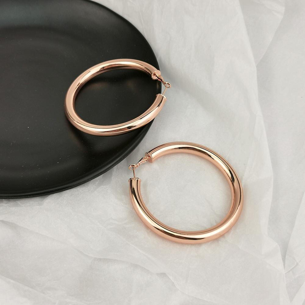 Punk Fashion 70mm Diameter Wide Big Hoop Earrings For Women Statement Earrings Brincos Jewelry Accessories
