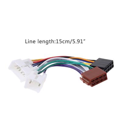 ISO автомобильный радиоприемник, жгут проводов, адаптер, кабель для TOYOTA Lexus MR2 Land Cruiser RAV4 Solara Yaris