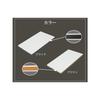 Excellent Quality Soft Heat-resistant Antibacterial Cutting Board, Large, Black, 400 X 250 X H13