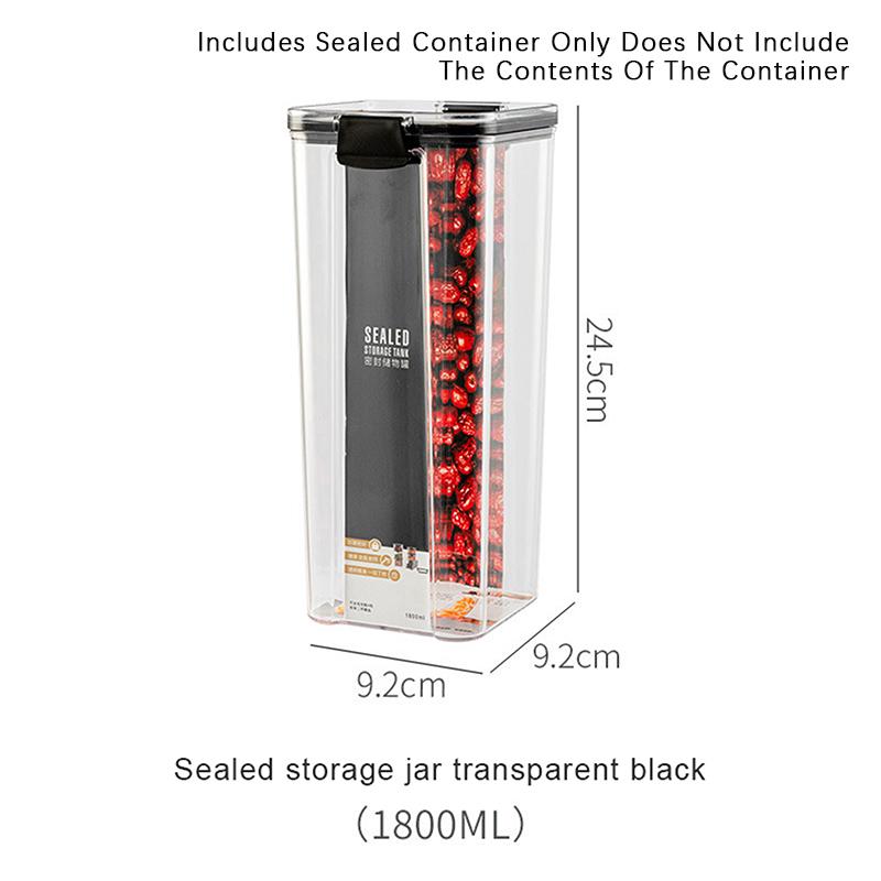 Прозрачные контейнеры для хранения продуктов Хранение на кухне Герметичные банки Пластиковые коробки для хранения Штабелируемые коробки для хранения продуктов