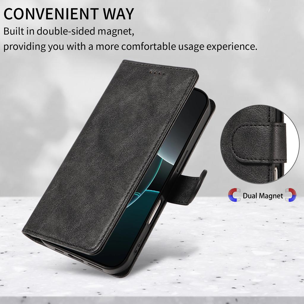 Cowhide Pattern Leather Phone Case for Samsung Galaxy S26 Ultra S25 Edge S24 Plus S23 Fe S22 S21 S20 Card Holder Flip Cover