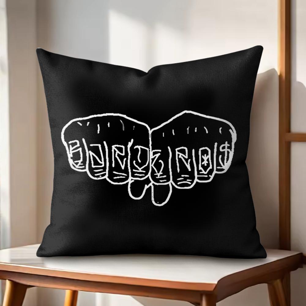 EEladio Carrion SSauce BBoyz Cushion Cover Natural Linen Organic Fabric DoubleSided Printing Couch Pillow Covers Home Decor