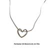 Modern Heart Pendant Necklace Stylish Chain Necklace Hollow Heart Neck Jewelry Suitable for Fashion Enthusiasts Present