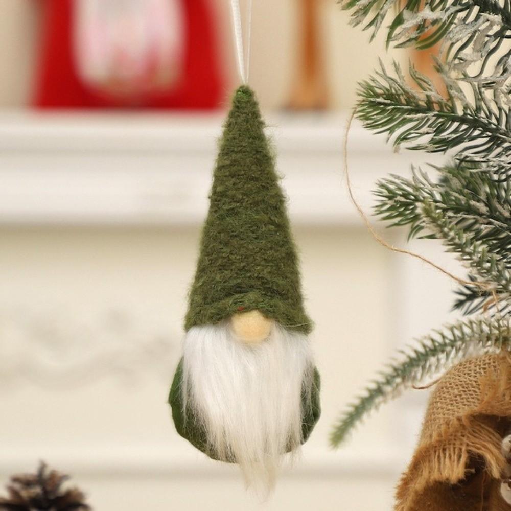 3pcs Reusable Christmas Knitted Doll Pendant Cartoon Gnome Doll Faceless Doll Pendant Festival