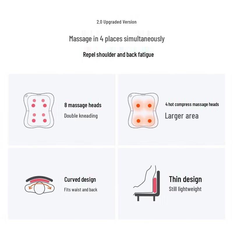 OGAWA OG2101 Upgraded Heating Massage Pillow CN plug (adapter included)