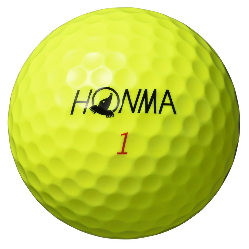 Мячи для гольфа Honma TW-X TW-S Модель 2024 года, 1 дюжина (12 Шариков), БелыйЖелтый, 3 Штуки, Серия Tour, Спин, Дальность, Мягкие Мячи для Гольфа, TOUR WORLD BT2402