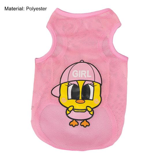 Жилет для домашних животных, износостойкий полиэстер, ультратонкий жилет без рукавов с солнцезащитным кремом и принтом для домашних животных