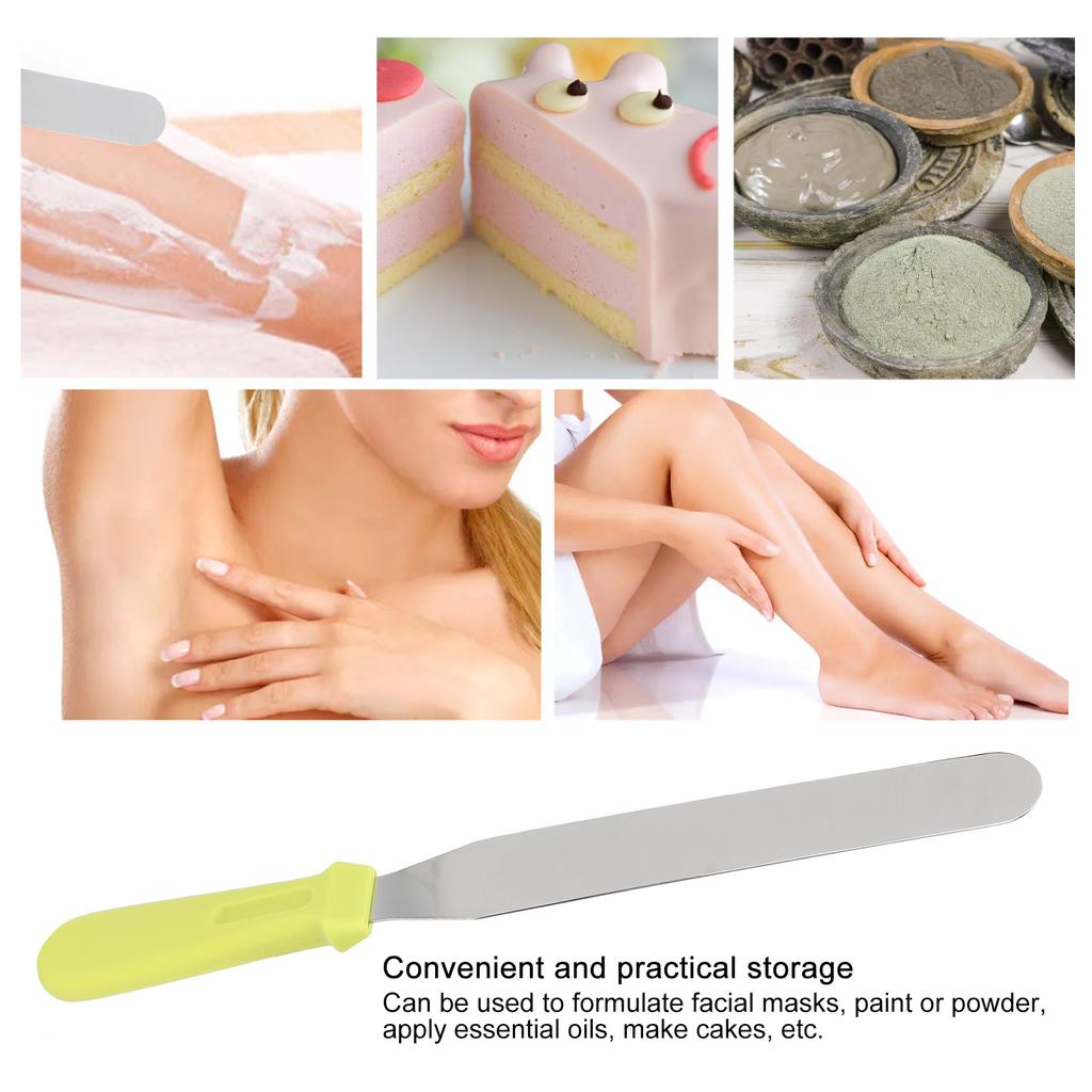 Лопатка для удаления волос 8 дюймов, прямой, из нержавеющей стали, нож для смешивания и регулировки воска