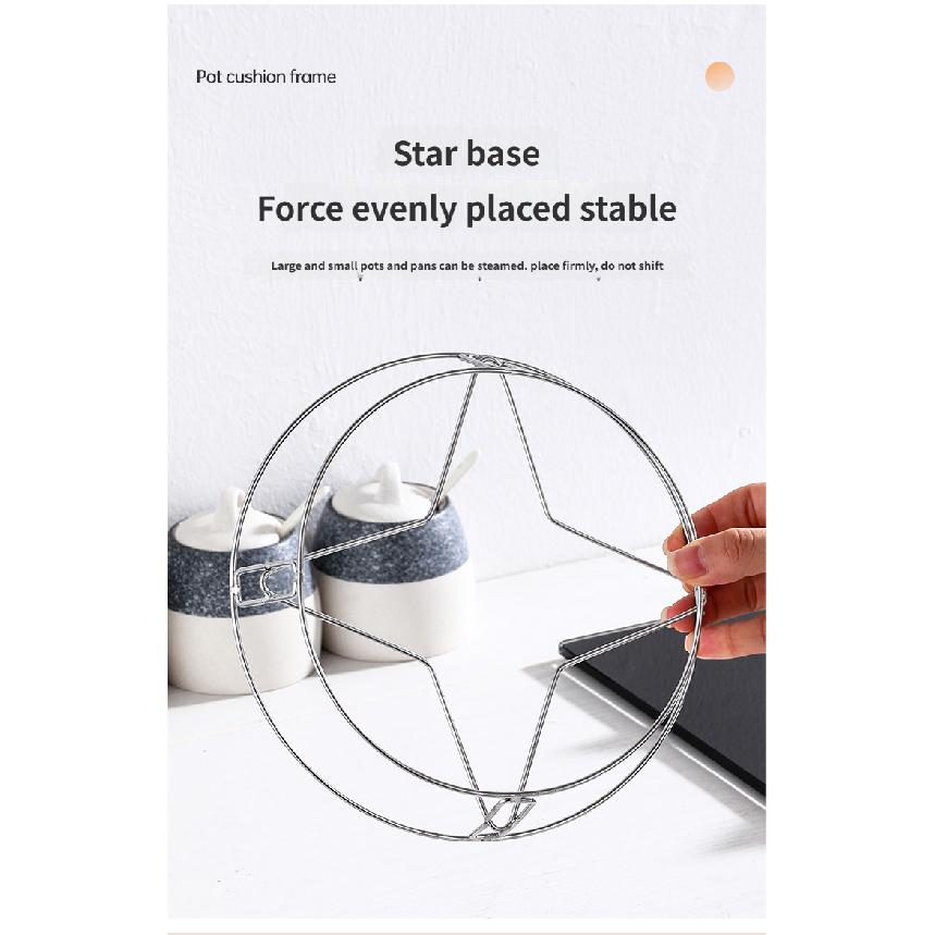 Нержавеющая сталь Настольная подставка для кастрюль Защита от ожогов Теплоизоляционная подставка для кастрюль