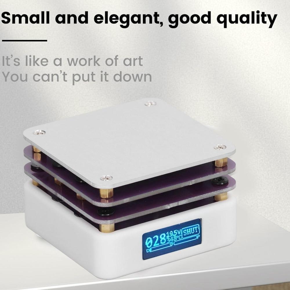 Aluminum Alloy Soldering Station Hot Plate White Smart Thermostat Soldering Plate For Laboratory