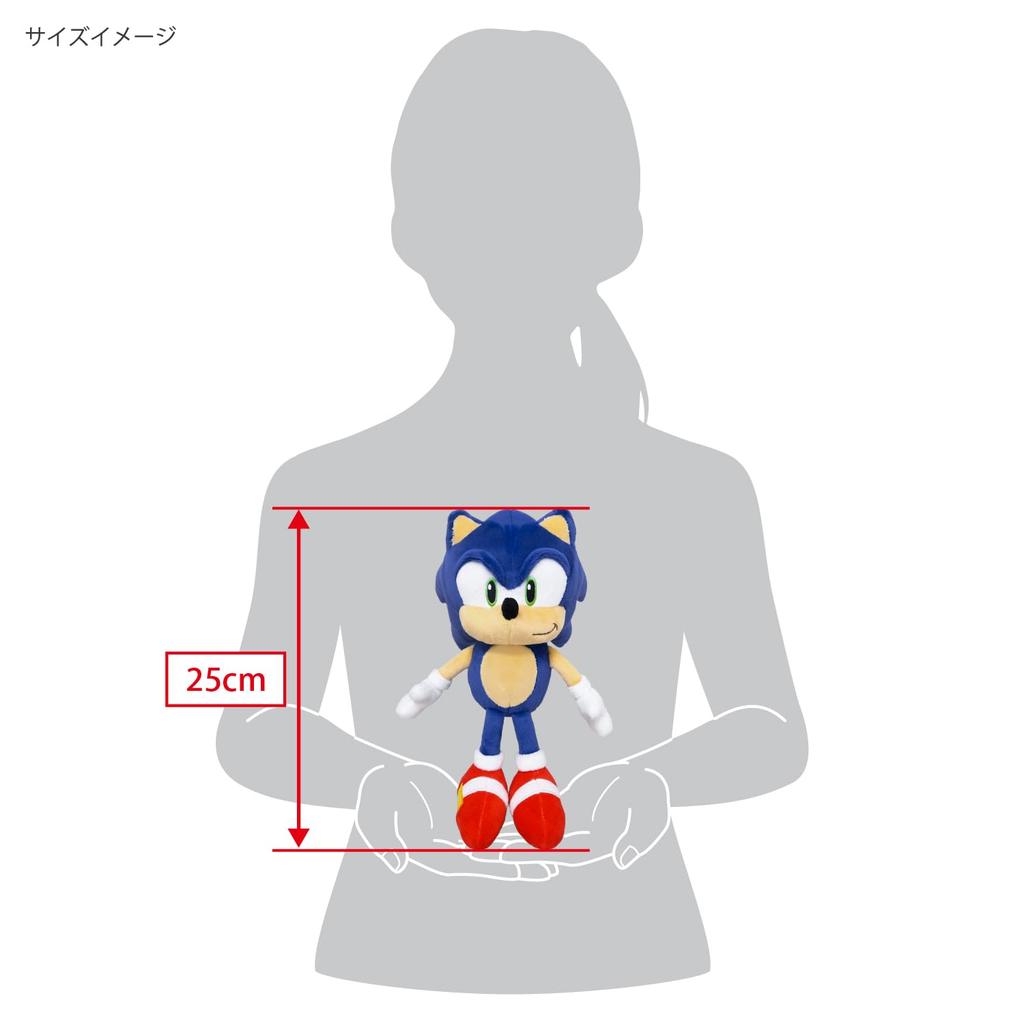 Sanei Boeki Sonic the Hedgehog ALL STAR COLLECTION Sonic (S) Плюшевая игрушка W14 x D16 x H25см STH01