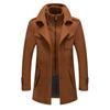 Autumn and Winter Men's Woolen Coats Middle-aged Double Collar Woolen Coats Men's Woolen Coats