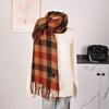 Высококачественный клетчатый шарф в корейском стиле: Теплая, Утолщенная Шаль, Похожая на Кашемир, для Студентов и Пар