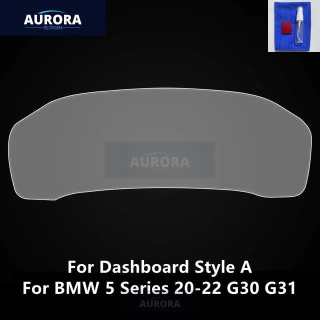 For BMW 5 Series 17-22 G30 G31 Dashboard,Navigation Screen Transparent TPU Protective Film Anti-scratch Repair Film Accessories