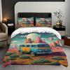 Camping Car Pattern 3D Printed Quilt Cover Set Cartoon Style Bedding Set Luxury Home Textiles Comfortable Duvet Cover Pillowcase