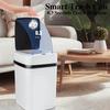 Умное сенсорное мусорное ведро Электрическое мусорное ведро Бесконтактное открытие крышки Подходит для кухни ванной гостиной спальни Белое мусорное ведро