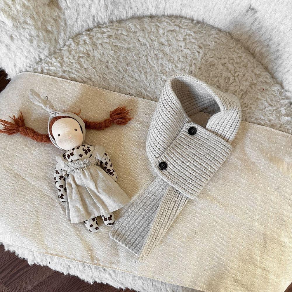 Однотонный шарф для мальчиков и девочек, зимний детский шарф-крест, модный детский вязаный шарф, подарки